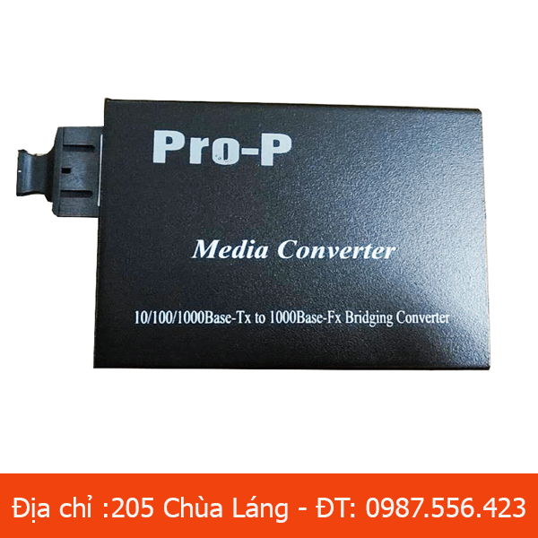 Converter quang điện single mod duplex giagabit Pro M-220S-20
