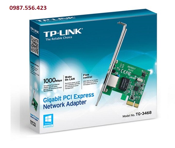 Card mạng lan TP-link gigabit PCI Express TG-3468
