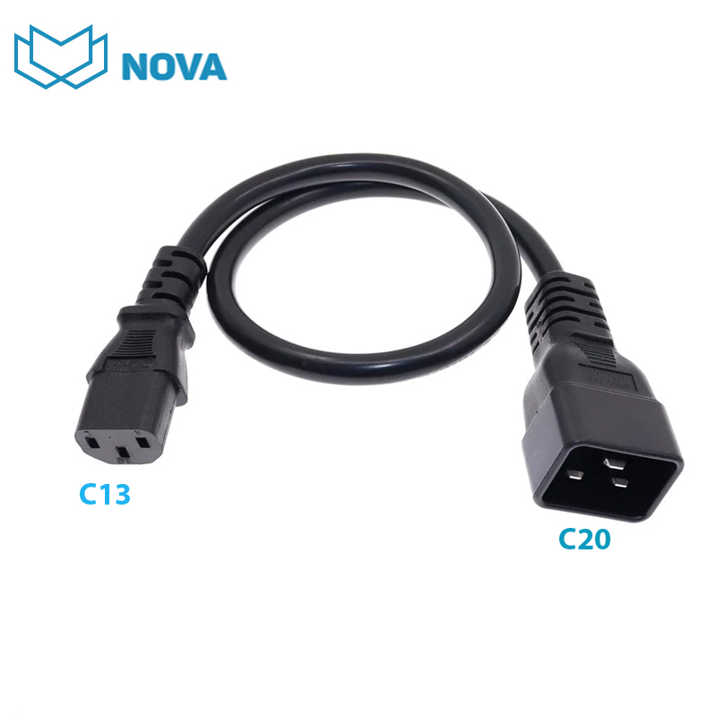 Dây nguồn máy chủ C13-C20 lõi 3x2.08mm2,15A Novalink dài 1m NV-56002A