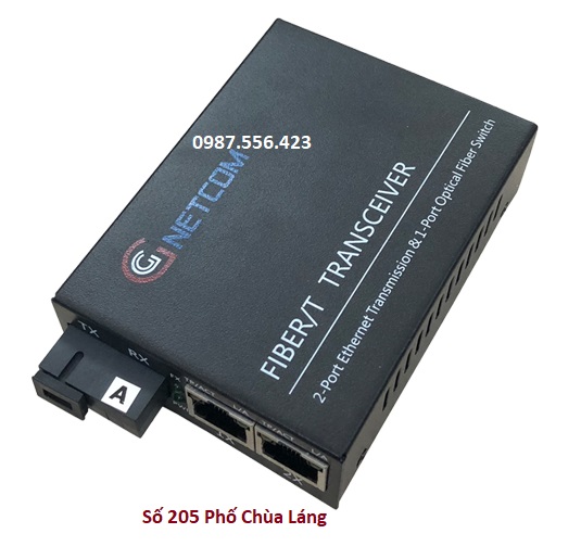 Bộ chuyển đổi  quang điện Gnetcom 2 Cổng Ethernet gigabit I PN: GNC-2112S-20A