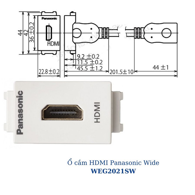 Ổ cắm HDMI Wide Series Panasonic WEG2021SW