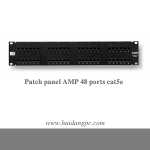 Patch Panel 48 ports  AMP CAT 5E modul rời.