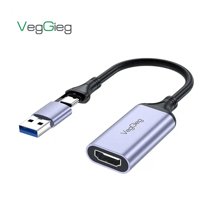 Cáp chuyển đổi USB Type-C sang HDMI VegGieg nhập khẩu chính hãng V-Z632