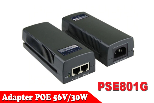 Nguồn POE 48-56V/30W 2 Port Gigabit 