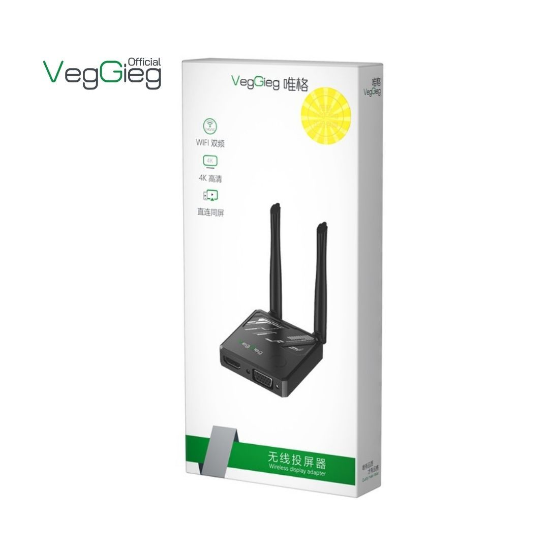 Bộ Thu HDMI VGA Không Dây VegGieg V-Q03 1080P 30Hz 2.4G-5G chính hãng Bộ Thu HDMI VGA Không Dây VegGieg V-Q03 1080P 30Hz 2.4G-5G chính hãng