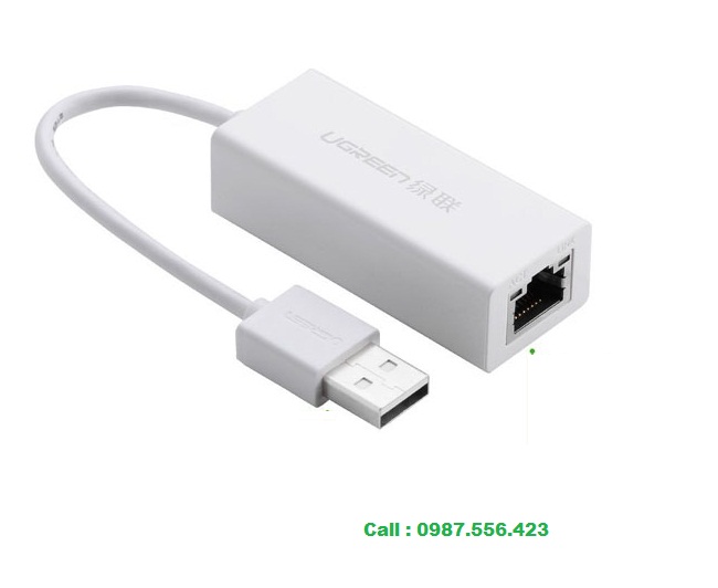 Cáp USB 2.0 to Lan chính hãng cao cấp Ugreen 20253