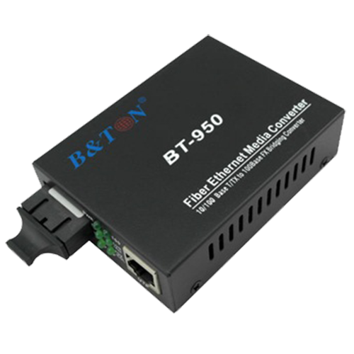 Thiết bị chuyển đổi quang điện BTON BT-950MM-2 hỗ trợ truyền dẫn quang từ 500m đến 120km