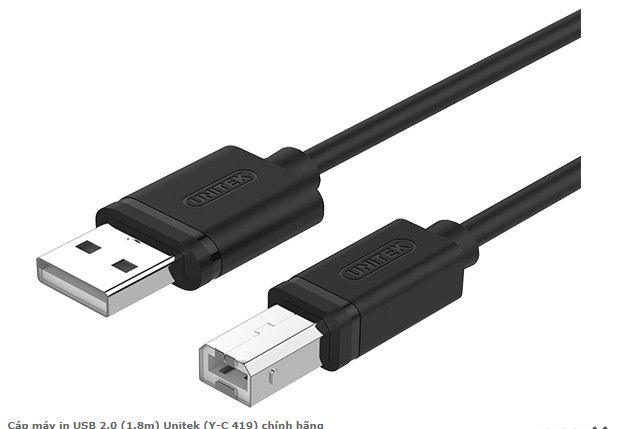 Cáp USB in 2.0 1.8m  UNITEK Y-C 419