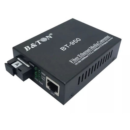 Bộ chuyển đổi quang điện Media Converter quang BTON BT-950GM truyền tín hiệu camera sang quang