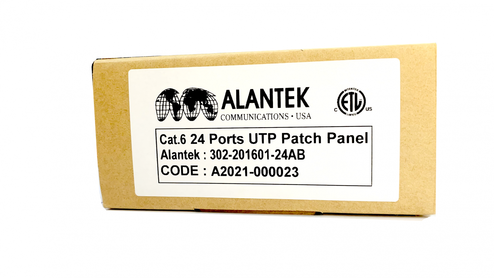 Patch panel 24-port CAT6 UTP Alantek 302-201601-24AB chuẩn USA hàng chính hãng