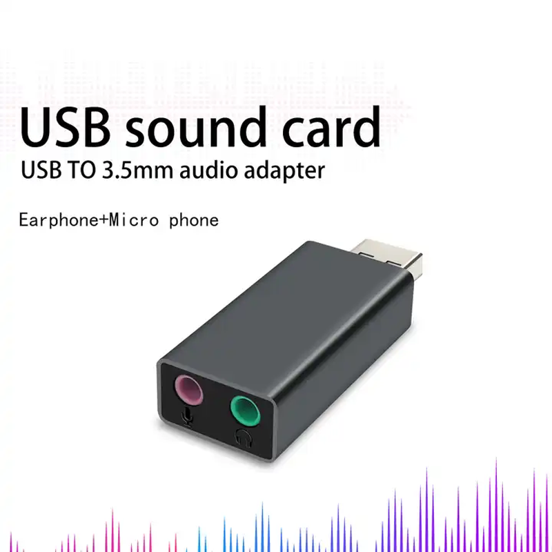 USB Sound 2.0 VK102 Veggieg 2 Cổng Tai Nghe Và Mic hàng chính hãng