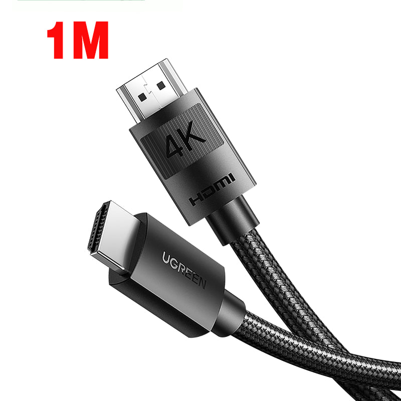 Cáp HDMI 2.0 dài 1M Ugreen 30999 độ phân giải chuẩn 4K 60hz vỏ bọc dù chắc chắn