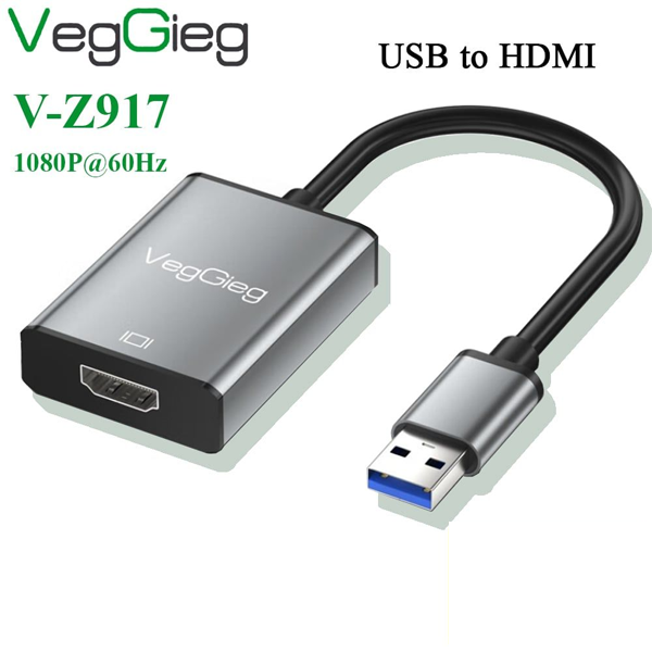 Cáp Chuyển đổi USB3.0 to HDMI 1080P VEGGIEG - V-Z917