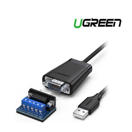 Cáp USB 2.0 sang Com DB9 RS422 dài 1,5m Ugreen 60562 chính hãng 