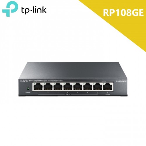Switch PoE 8 cổng gigabit TP-Link TL-RP108GE 10/100/1000 Mbps Cổng RJ45