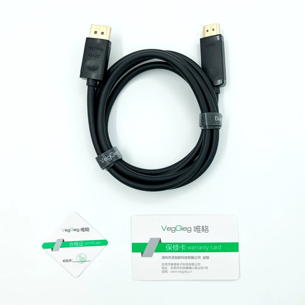 Cáp chuyển đổi Displayport to HDMI V-Z604 thương hiệu Veggieg