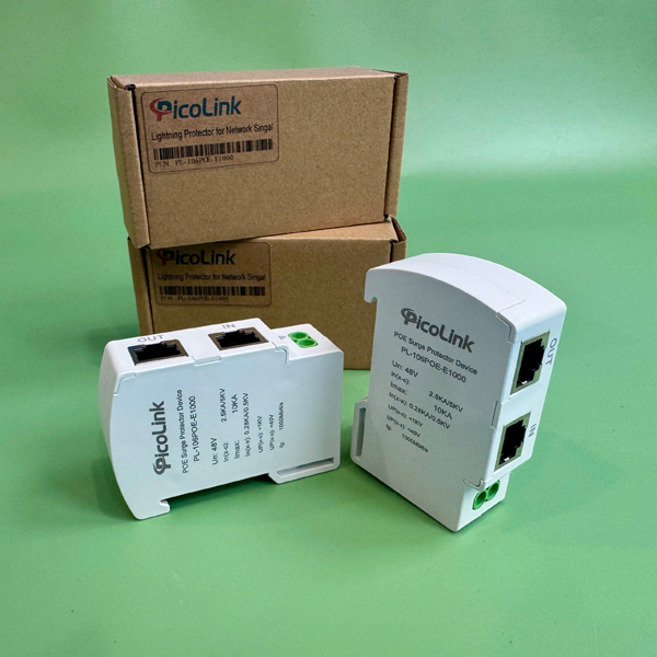 Thiết Bị Chống Sét Mạng LAN Picolink PL-106POE-E1000 Bảo Vệ IP Camera và Thiết Bị PoE
