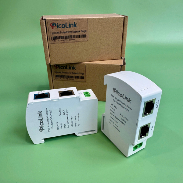 Thiết Bị Chống Sét Mạng LAN Picolink PL-106POE-E1000 Bảo Vệ IP Camera và Thiết Bị PoE