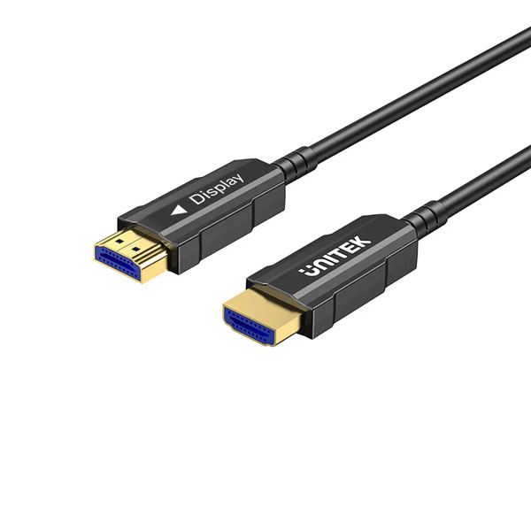 Cáp HDMI quang unitek C11072BK dài 10m truyền hình 4K HDR và âm thanh đa kênh