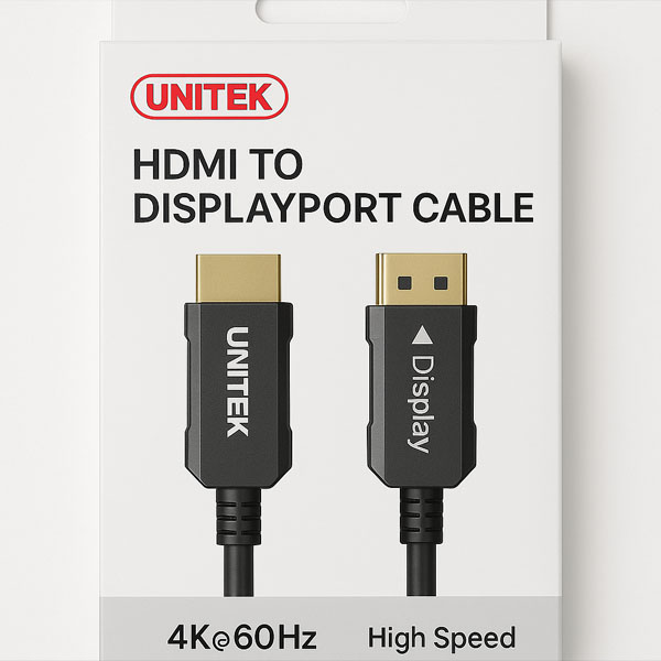 Cáp HDMI Quang Unitek C11072BK – Dài 25m, Truyền Xa 4K@60Hz, Chống Nhiễu Hiệu Quả
