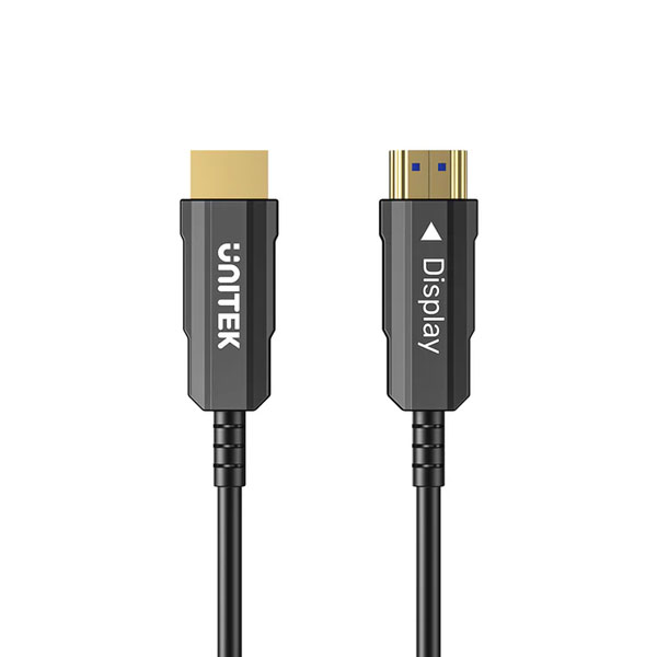 Cáp HDMI quang unitek C11072BK dài 10m truyền hình 4K HDR và âm thanh đa kênh
