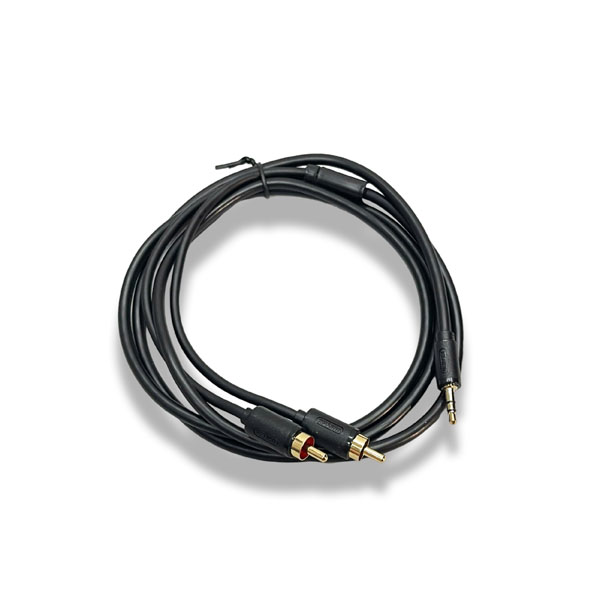 Cáp chia loa 1 ra 2 UNITEK C9021BK 3,5mm to RCA dài 1,5m âm thanh rõ nét chống nhiễu