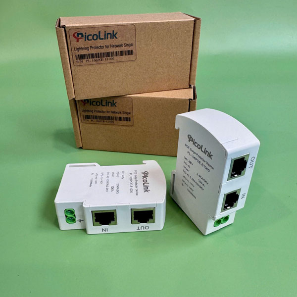 Thiết Bị Chống Sét Mạng LAN Picolink PL-106POE-E1000 Bảo Vệ IP Camera và Thiết Bị PoE