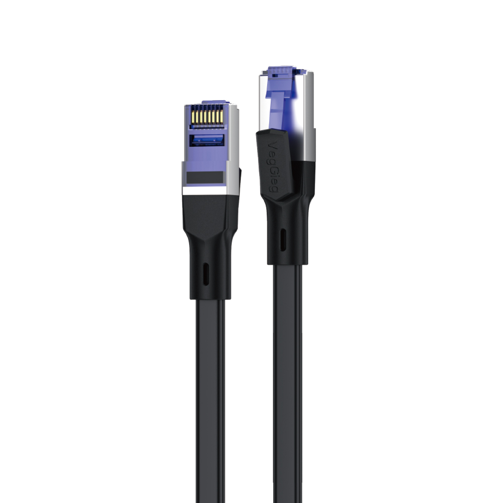 Dây nhảy mạng RJ45 FTP CAT7 1m FLAT V-E720 - Cáp Patch Cord 10Gbps lõi đồng cao cấp