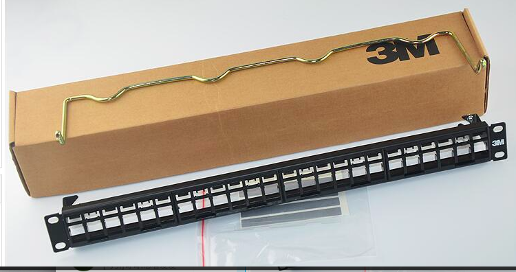 24 port cat6 3M patch panel ,hot selling utp 3M patch panel