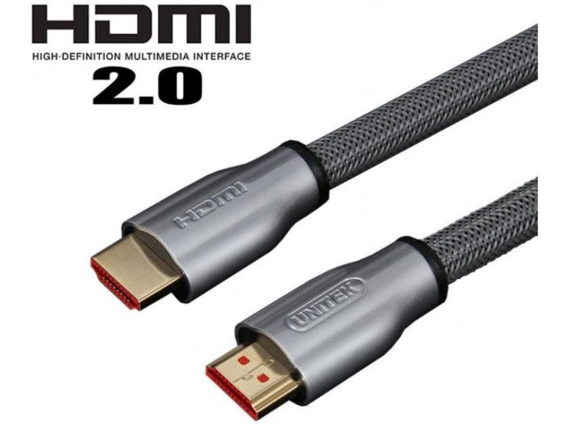 Dây HDMI chuẩn 2.0 dài 5m hỗ trợ VR và 3D display chính hãng Unitek Y-C140RGY
