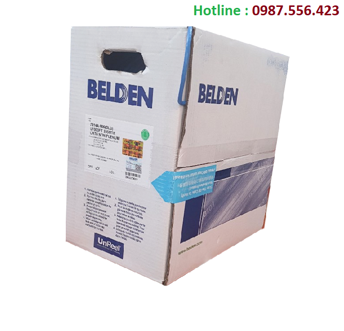 Cáp mạng Belden Cat6 UTP chuẩn chính hãng | PN: 7814A