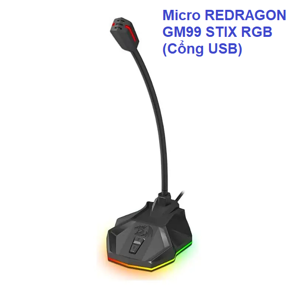 Micro Phòng Họp REDRAGON GM99 STIX RGB USB Chính Hãng