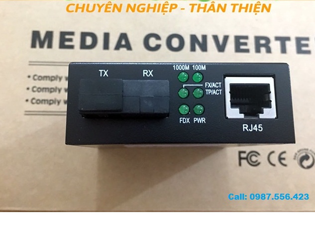 PRO-210S-20B Media Converter 10/100/1000, SMF, TX1550/RX1310nm, 20KM