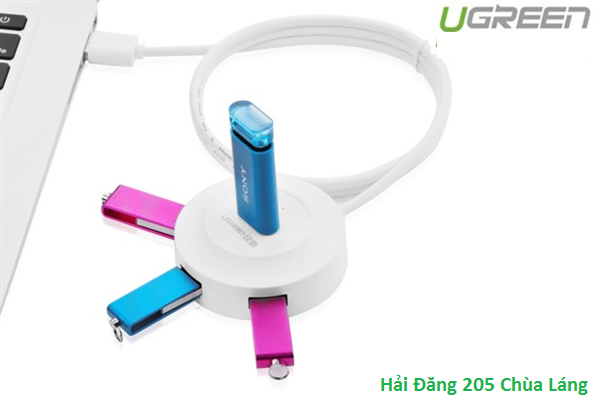 Bộ chia 4 cổng USB 2.0 Ugreen 20270 cao cấp