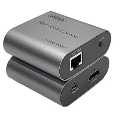Bộ nối dài HDMI sang LAN 60m HD Extender UNITEK V178A chính hãng