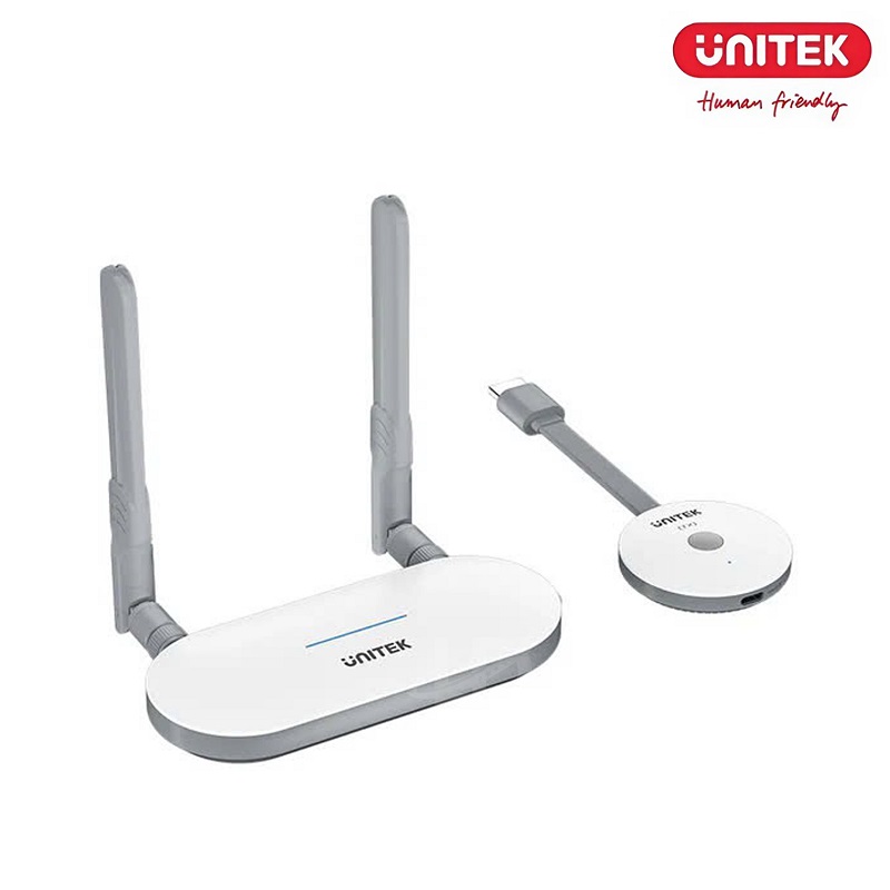 Bộ thu phát HDMI + VGA  không dây 50M Unitek V1183A01 chính hãng hỗ trợ fullHD