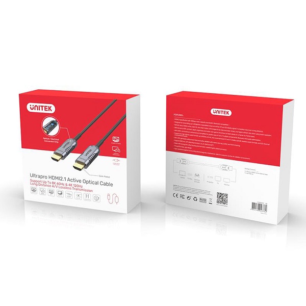 Cáp HDMI 2.1 Unitek Ultrapro 20m C11030DGY