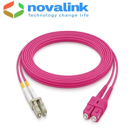 Dây nhẩy quang Multimode duplex Om4, SC-LC LSZH cao cấp Dây nhẩy quang Multimode duplex Om4, SC-LC LSZH cao cấp