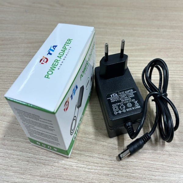 Nguồn Adapter 12V-2A chân 5.5 - 2.5mm chính hãng TTA QWY-1202