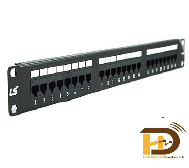 Patch panel Cat5e 24 Port LS | PN : LS-PP-UC5E-24P