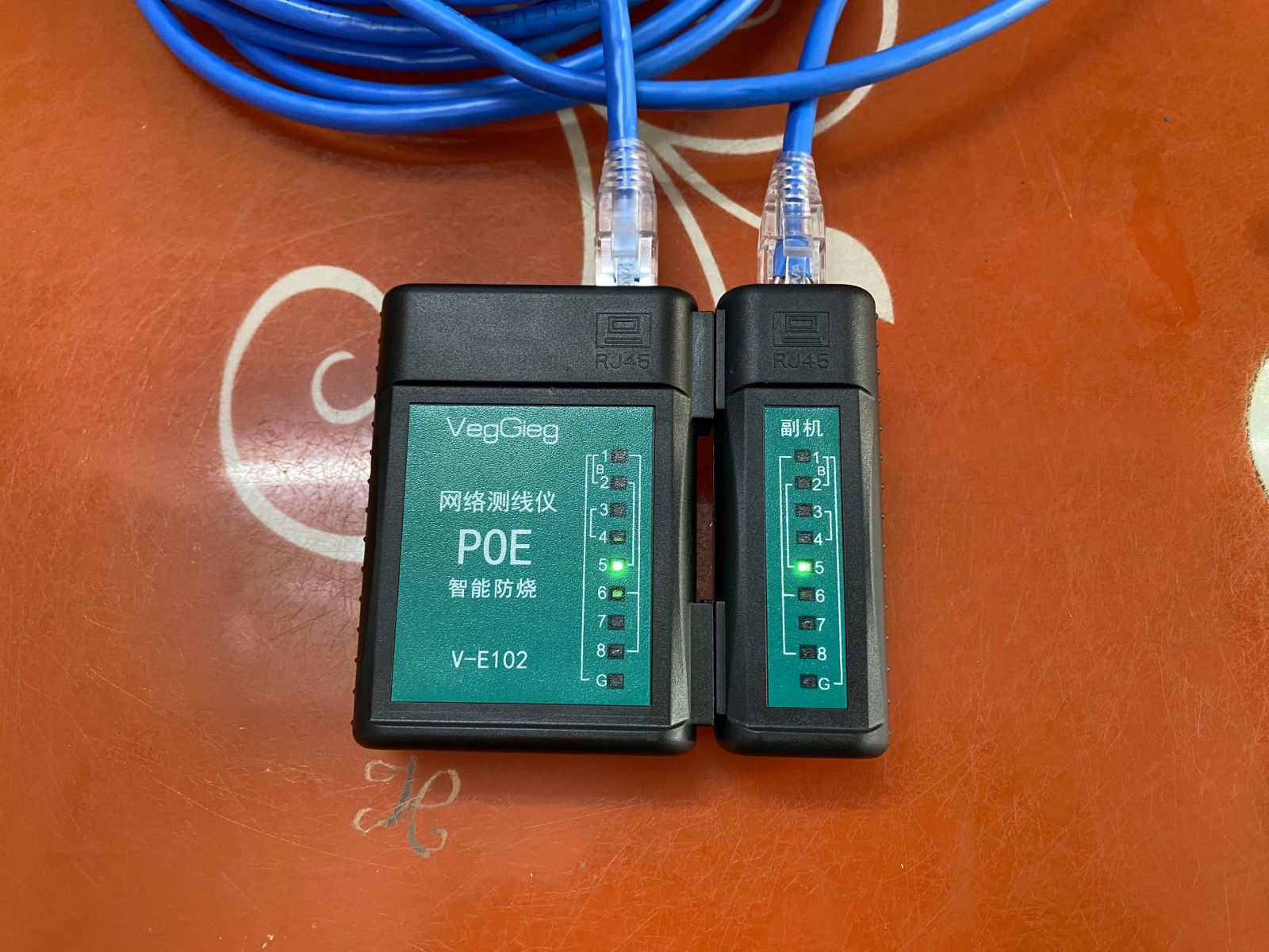 Máy test dây mạng POE V-E102 Veggieg nhập khẩu chính hãng