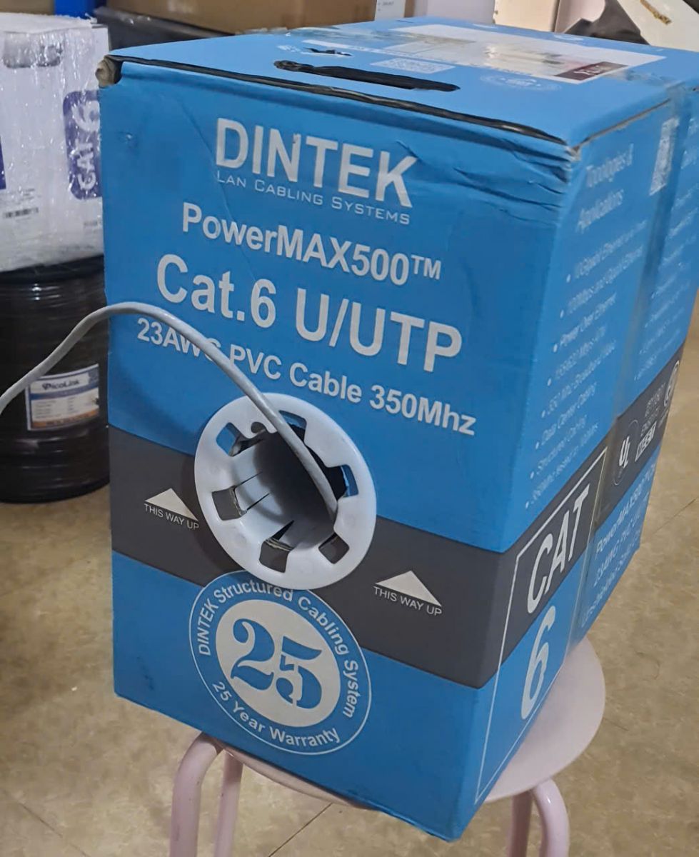 Dây cáp Mạng DINTEK CAT.6 UTP 305m mã 1101-04032 màu xám cao cấp