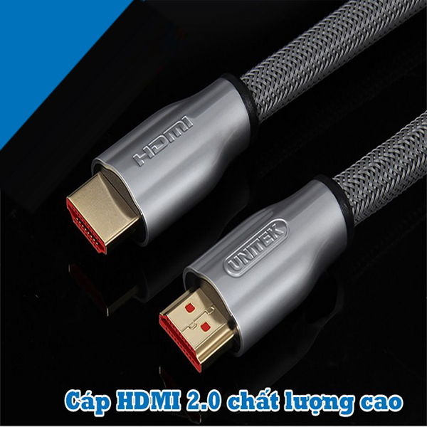 Dây HDMI 2.0 Unitek 3m YC 139RGY chuyển đổi tín hiệu hình ảnh 4K
