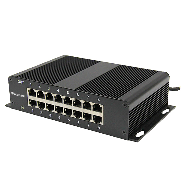 Thiết Bị Chống Sét Mạng LAN 8 Port - Picolink PL-8P-1000POE Bảo Vệ IP Camera & Thiết Bị PoE
