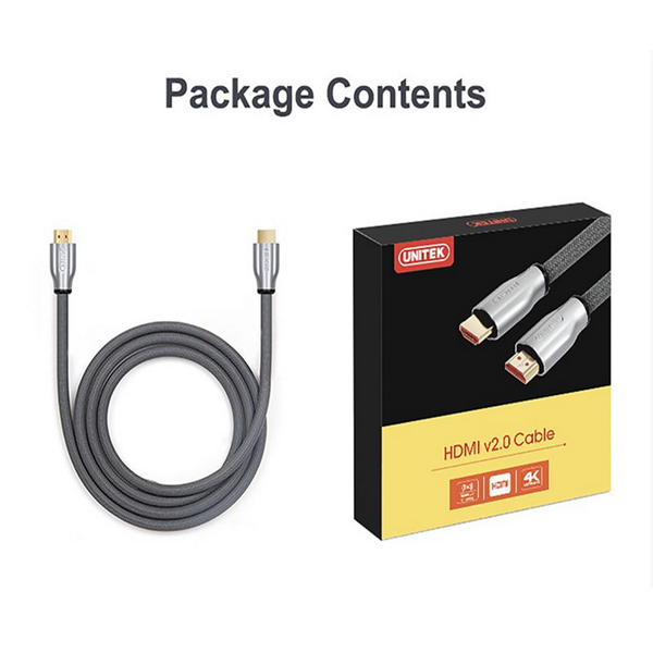 Cáp HDMI Hỗ Trợ HDR Unitek 2.0 5m YC 140 RGY Chuẩn 4K