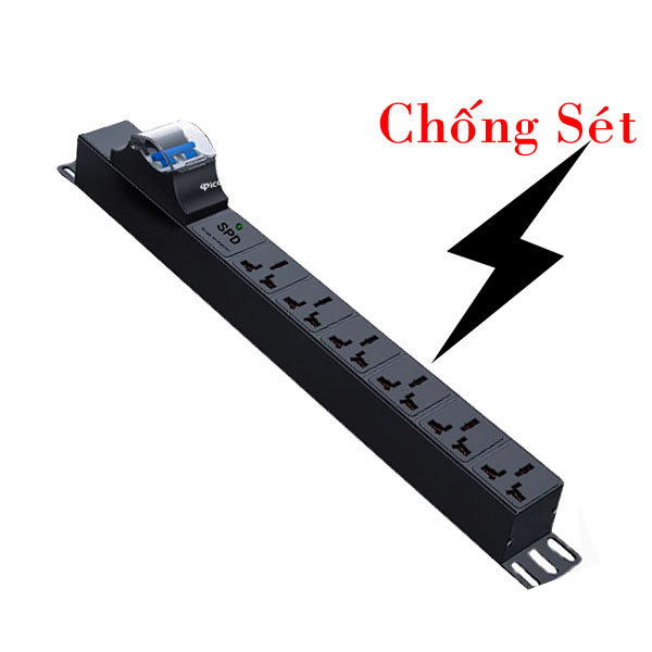 Thanh Nguồn PDU Chống Sét Đa Năng - Picolink PL-PDU32-CS6 Bảo Vệ Thiết Bị Máy Chủ & Hệ Thống Điện