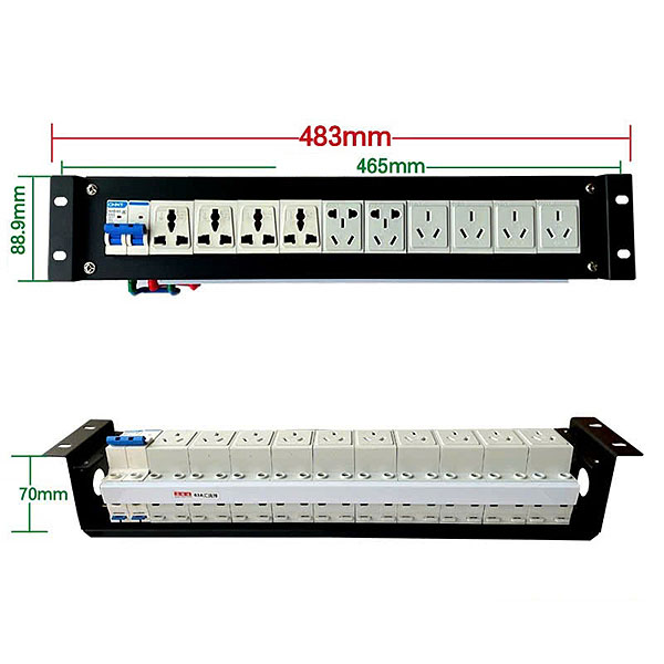 Thanh Đỡ Chống Sét Mạng LAN - Picolink PL-2U-RAY Bảo Vệ Thiết Bị Rack & Cáp RJ45