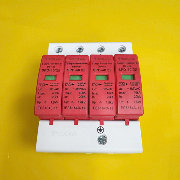 Chống Sét Lan Truyền AC 4P 40kA - Picolink PL-CS4P-40 Bảo Vệ Hệ Thống AC & Thiết Bị Công Nghiệp