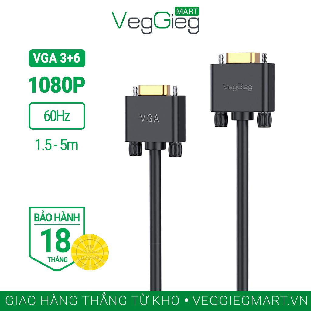 Cáp VGA 3+6 2 Đầu Dương V2 VegGieg V-V205