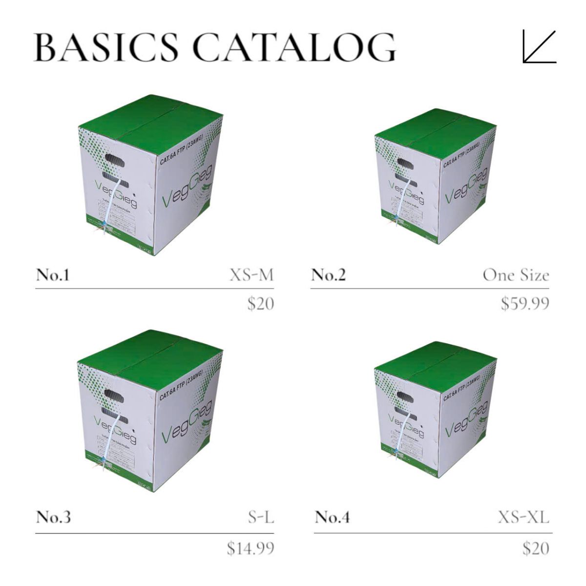Dây mạng CAT.6A FTP 23AWG VegGieg - Lõi đồng, chống nhiễu, cuộn 305m đạt chuẩn quốc tế